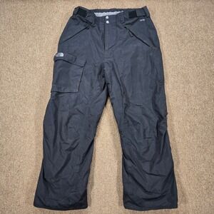 The North Face HyVent Snow Pants Mens L Black Cargo Zip Gorpcore Utility